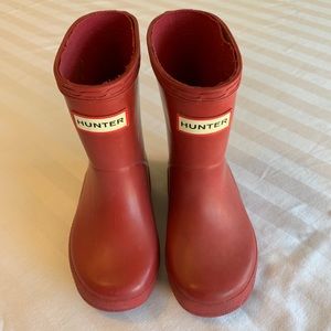 Toddler Hunter Red Rain boots wellies size 6